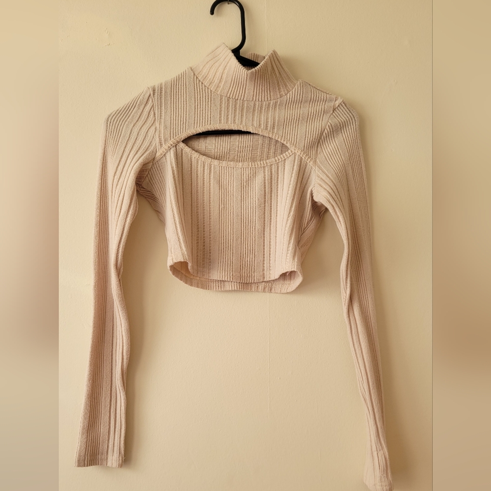 Long sleeve crop top